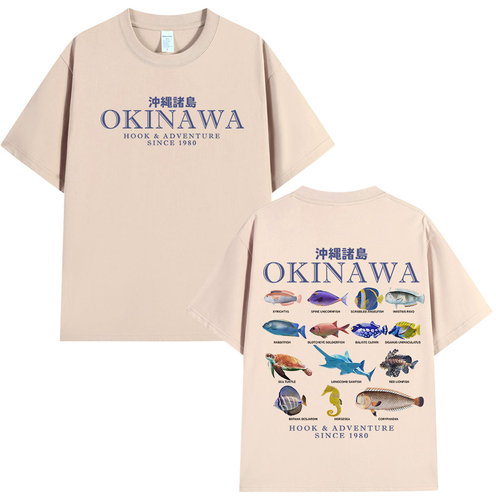 Okinawa Ocean Fish T Shirt Sea - Japanese Women Lifestyle ulasan dan harga