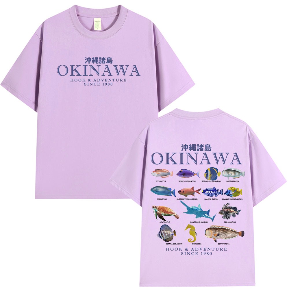 Okinawa Ocean Fish T Shirt Sea - Japanese Women Lifestyle ulasan dan harga