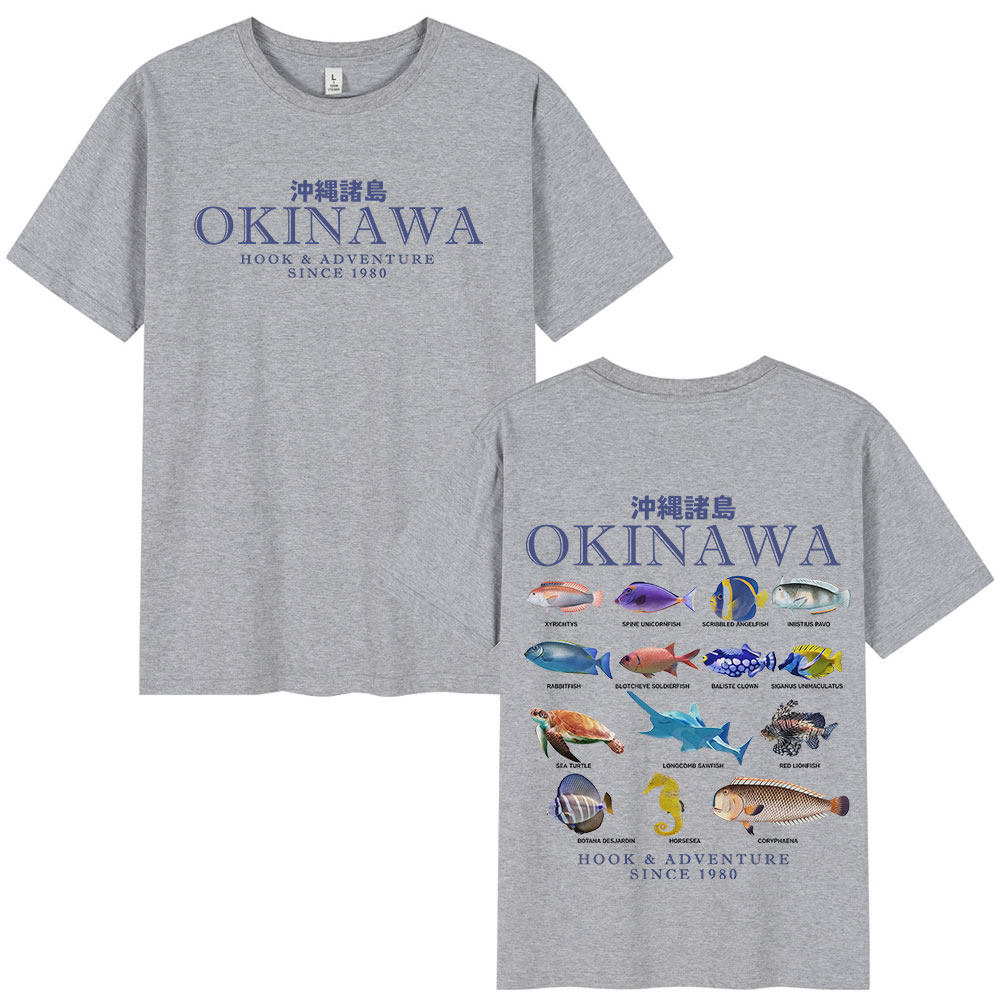 Okinawa Ocean Fish T Shirt Sea - Japanese Women Lifestyle ulasan dan harga
