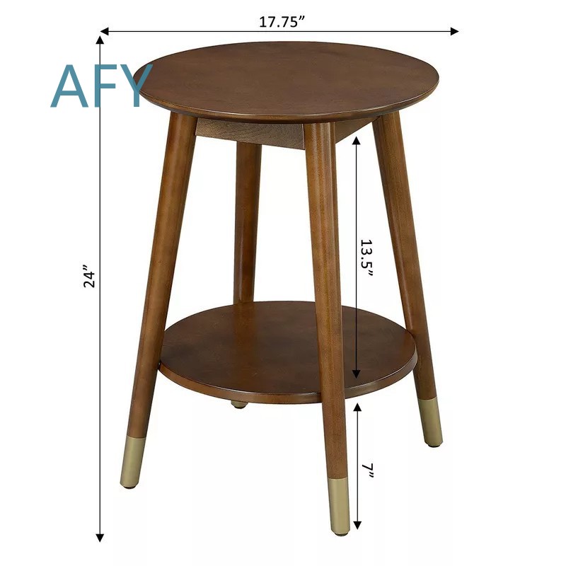 Wooden Side Table with Bottom  - Muji Home Storage ulasan dan harga
